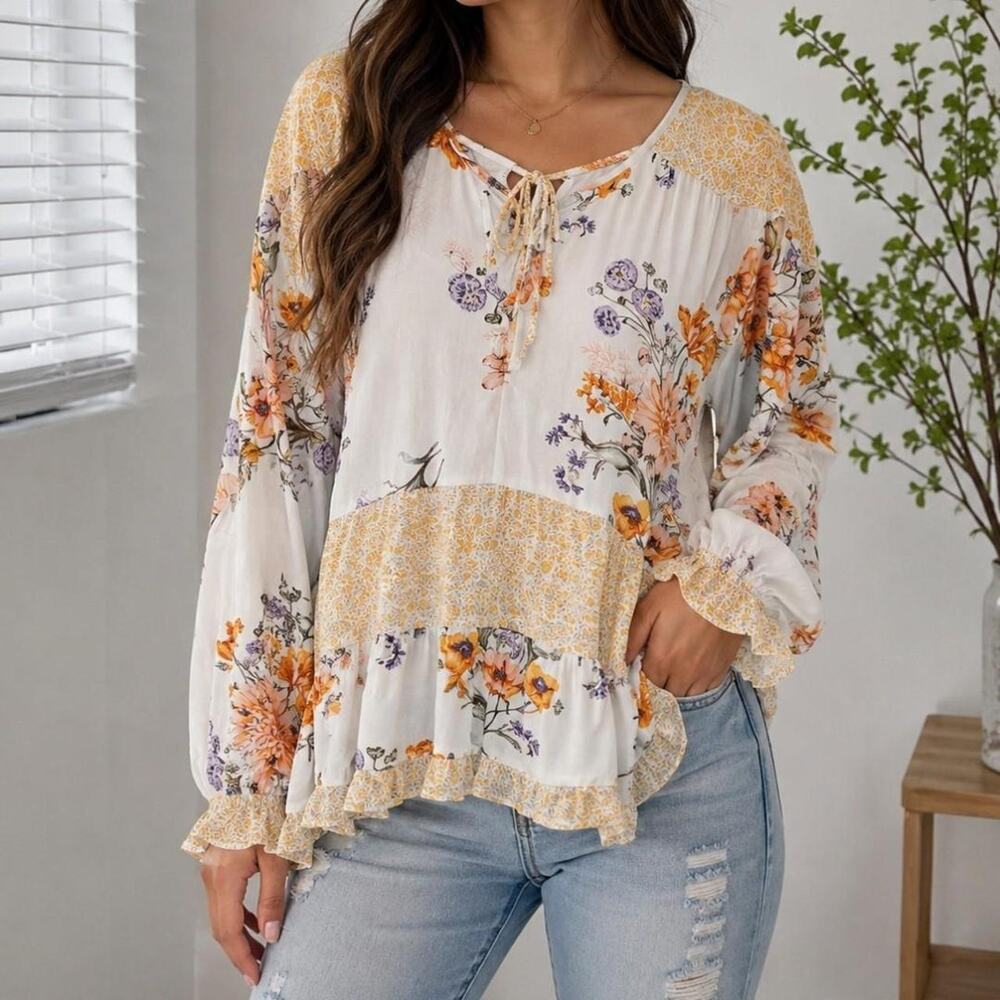 American eagle outfitters white floral